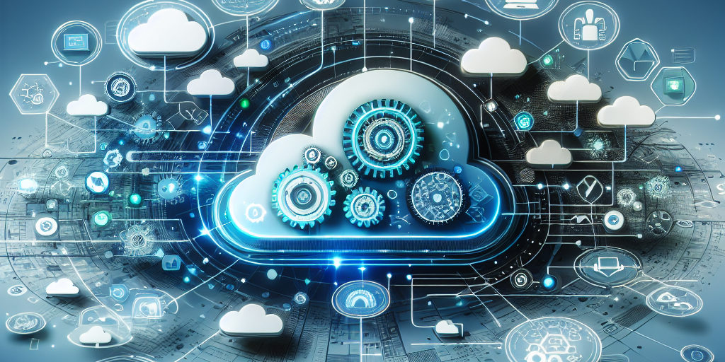 A diagram of a cloud computing system