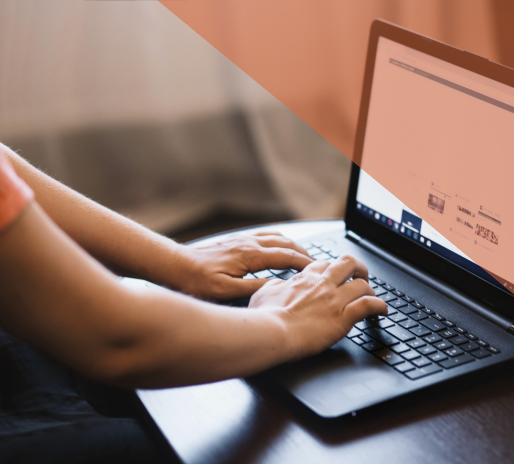 Hands typing on a laptop, representing ongoing Propel PLM application support.